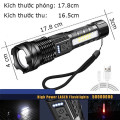 Đèn pin siêu sáng chiếu xa 500m có zoom xa gần tiện lợi