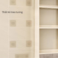 Kệ 4 tầng đựng đồ nhà bếp dán tường siêu chắc chắc