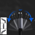Tẩu sạc ô tô siêu nhanh 4 trong 1 kèm cáp dây rút 2 đầu, 1 cổng lightning (iphone/IOS) + 1 cổng type C