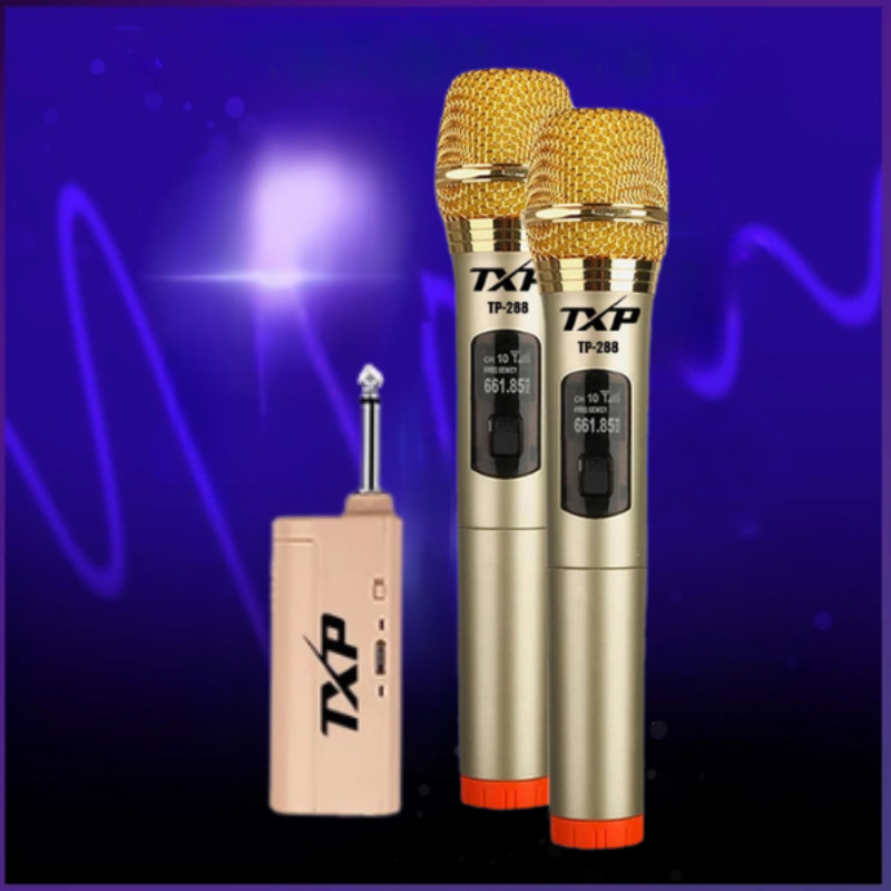 Bộ micro không dây hát karaoke chuyên nghiệp, kết nối dễ dàng