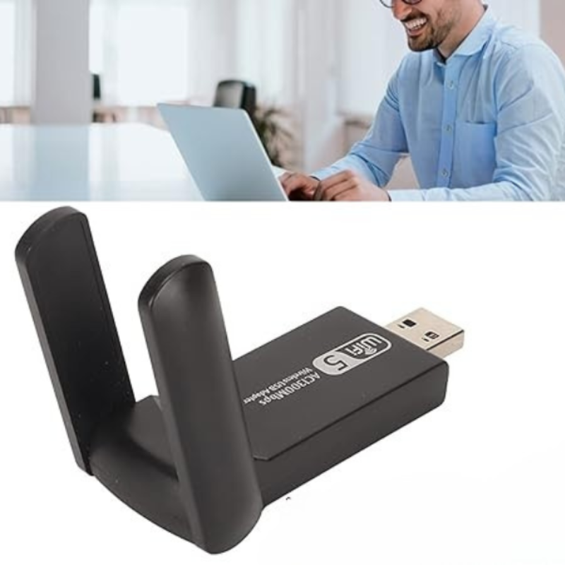 Bộ thu sóng WiFi 1300Mbps, phạm vi phủ sóng rộng, tín hiệu mạnh