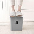 Thùng rác treo cửa bếp thông minh nắp đậy tiện lợi, Màu xám
