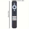 Remote điều khiển dành cho TCL Smart TV, TV thông minh Netflix, Loại không có giọng nói	