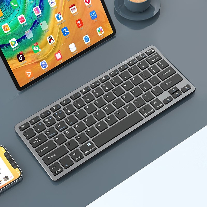 Bàn phím không dây Bluetooth nhỏ gọn, kết nối nhanh