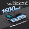 Máy khoan pin 21V loại 3 chức năng chuyên khoan tường, khoan sắt, khoan gỗ, Loại 1 pin