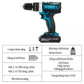 Máy khoan pin 21V loại 3 chức năng chuyên khoan tường, khoan sắt, khoan gỗ, Loại 1 pin