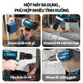 Máy khoan pin 21V loại 3 chức năng chuyên khoan tường, khoan sắt, khoan gỗ, Loại 1 pin