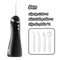 Máy tăm nước không dây kèm 4 đầu phun phù hợp cho người niềng răng, Màu trắng