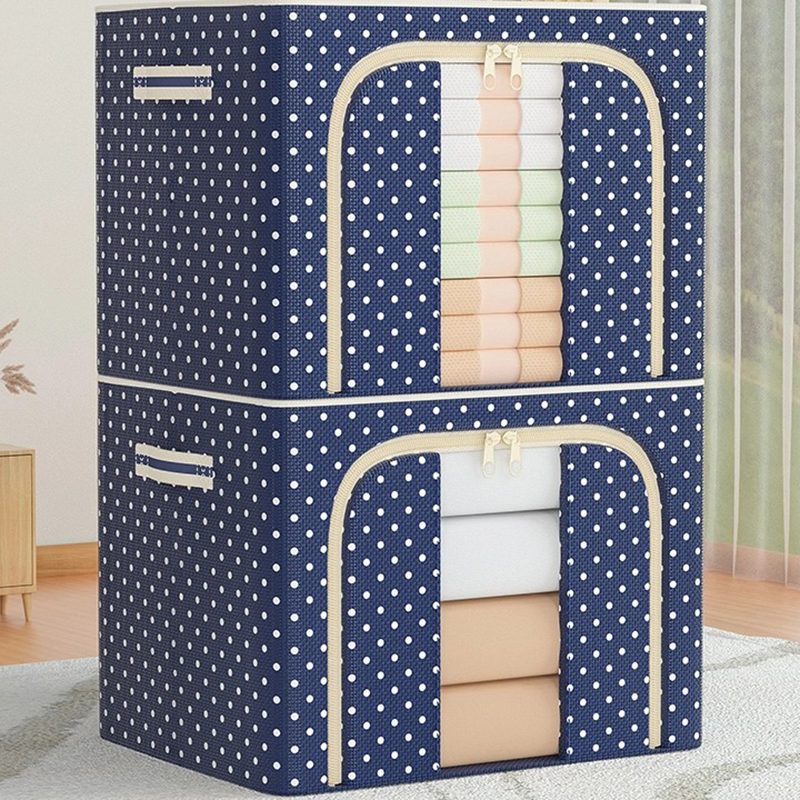 Túi vải khung thép xếp gọn quần áo, chăn màn chống ẩm mốc
