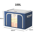 Túi vải khung thép xếp gọn quần áo, chăn màn chống ẩm mốc, Dung tích 78L: 50x40x33cm