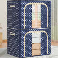 Túi vải khung thép xếp gọn quần áo, chăn màn chống ẩm mốc, Dung tích 78L: 50x40x33cm