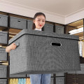 Hộp vải đựng đồ đa năng có nắp gấp gọn tiện dụng, Dung tích 40L (44*29*30cm)	