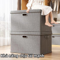 Hộp vải đựng đồ đa năng có nắp gấp gọn tiện dụng, Dung tích 40L (44*29*30cm)	