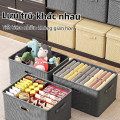 Hộp vải đựng đồ đa năng có nắp gấp gọn tiện dụng, Dung tích 40L (44*29*30cm)	
