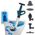 Dụng cụ thông tắc cống, bồn cầu bằng khí nén an toàn, hiệu quả, Ống thép - Tay cong	