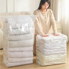Túi hút chân không đựng quần áo, chăn màn siêu bền tặng kèm bơm tay, Combo 10 túi 40x60	