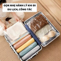 Túi hút chân không đựng quần áo, chăn màn siêu bền tặng kèm bơm tay, Combo 10 túi 40x60	