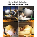 Đèn học chống cận tích điện 5 màu sáng, điều chỉnh xoay đa góc tiện dụng, Màu đen -  Bản tiêu chuẩn cắm điện