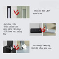 Đèn học chống cận tích điện 5 màu sáng, điều chỉnh xoay đa góc tiện dụng, Màu đen -  Bản tiêu chuẩn cắm điện