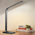 Đèn học chống cận tích điện 5 màu sáng, điều chỉnh xoay đa góc tiện dụng, Màu đen -  Bản tiêu chuẩn cắm điện