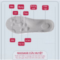 Combo 2 miếng lót giày 4D thể thao mềm mại co giãn giảm xóc, thoáng khí, Mặt đen - Đệm trắng - Size 41/42
