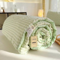 Chăn hè cotton đũi kẻ mềm mịn mát, Chăn đũi kẻ hồng	