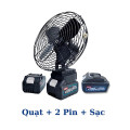 Quạt tích điện Makita làm mát cực nhanh, pin dung lượng lớn, QUẠT + 1 PIN + 1 SẠC