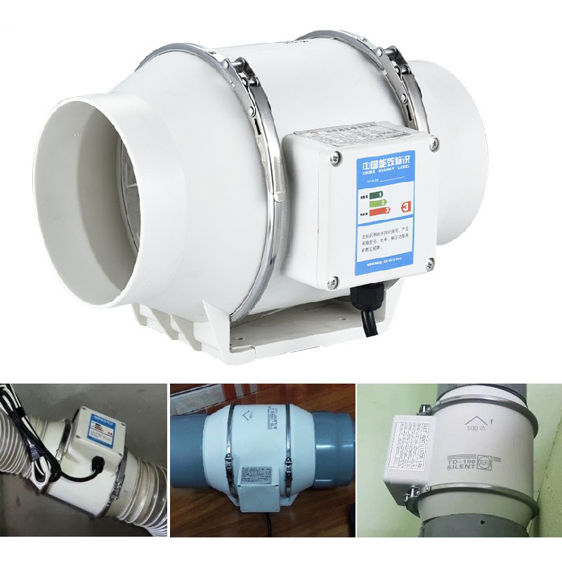 Quạt hút mùi đường ống đa năng hiệu suất cao, không ồn