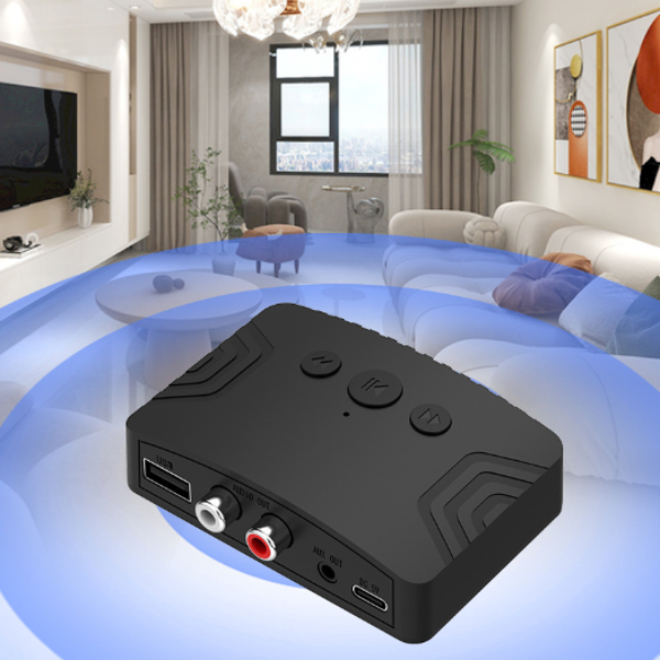 Bộ thu âm thanh bluetooth mini thiết kế nhỏ gọn kết nối xa 20m