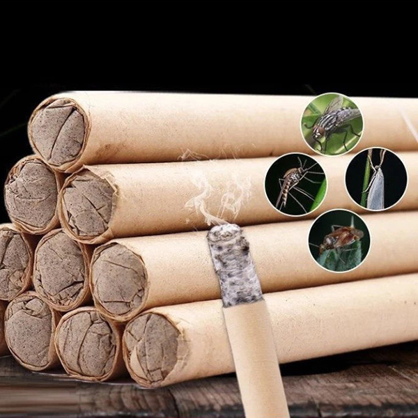 Set 50 Nhang ngải cứu đuổi muỗi hương nhẹ dễ chịu kèm đế gỗ