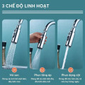 Đầu vòi tăng áp 3 chế độ phun chống văng nước cao cấp