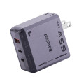 Bộ sạc Basefast Type C 3 cổng 65w sạc nhanh tiết kiệm thời gian