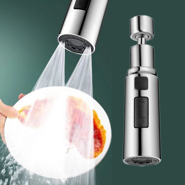 Đầu vòi tăng áp 3 chế độ phun chống văng nước cao cấp