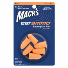 Hộp 3 đôi nút bịt tai chống ồn Macks Ear Ammo Foam siêu mềm