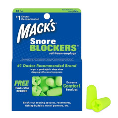 Nút bịt tai chống ồn Mack’s Snore Blockers chất liệu siêu mềm, bảo vệ tai