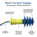 Nút bịt tai đi bơi có dây chống nước, chống ồn cao cấp Macks Ear Seals