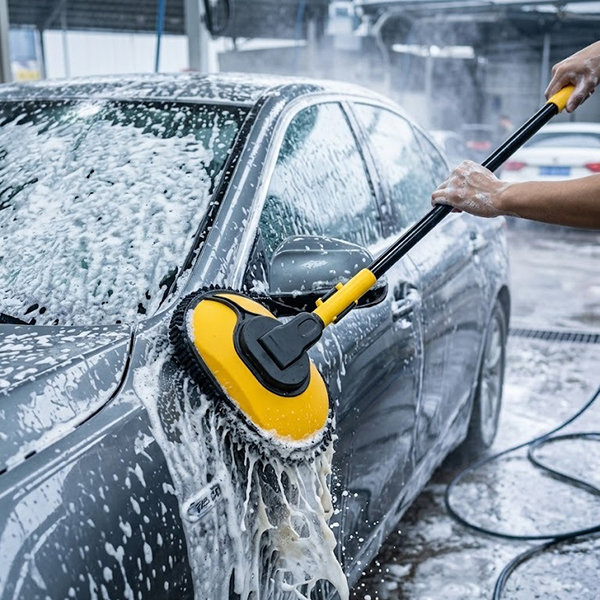 Bàn chải làm sạch lông dài mềm bàn chải rửa xe chuyên nghiệp