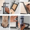 Thước đo 6 góc gấp kiêm định vị đa năng dễ sử dụng