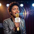Micro karaoke cầm tay không dây tích hợp loa bluetooth