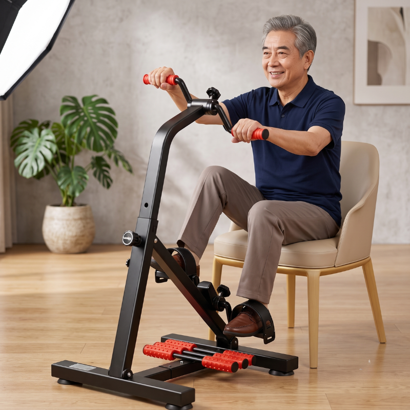 Máy tập thể dục tay chân gấp gọn chống trượt tích hợp massage