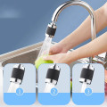 Đầu vòi rửa bát tăng áp xoay 360° tích hợp 3 chế độ phun