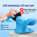 Gối massage cổ vai gáy thiết kế chữ C công thái học hỗ trợ giảm mỏi cổ