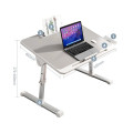 Bàn laptop gọn nhẹ thông minh có ngăn kéo, giá đỡ sách, cổng usb tiện lợi