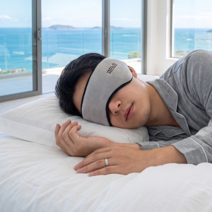 Bịt mắt ngủ vải nhung cao cấp che sáng hỗ trợ ngủ trưa và thư giãn