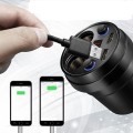 Cốc sạc ô tô 2 cổng USB 6 in 1 sạc nhanh tiện lợi