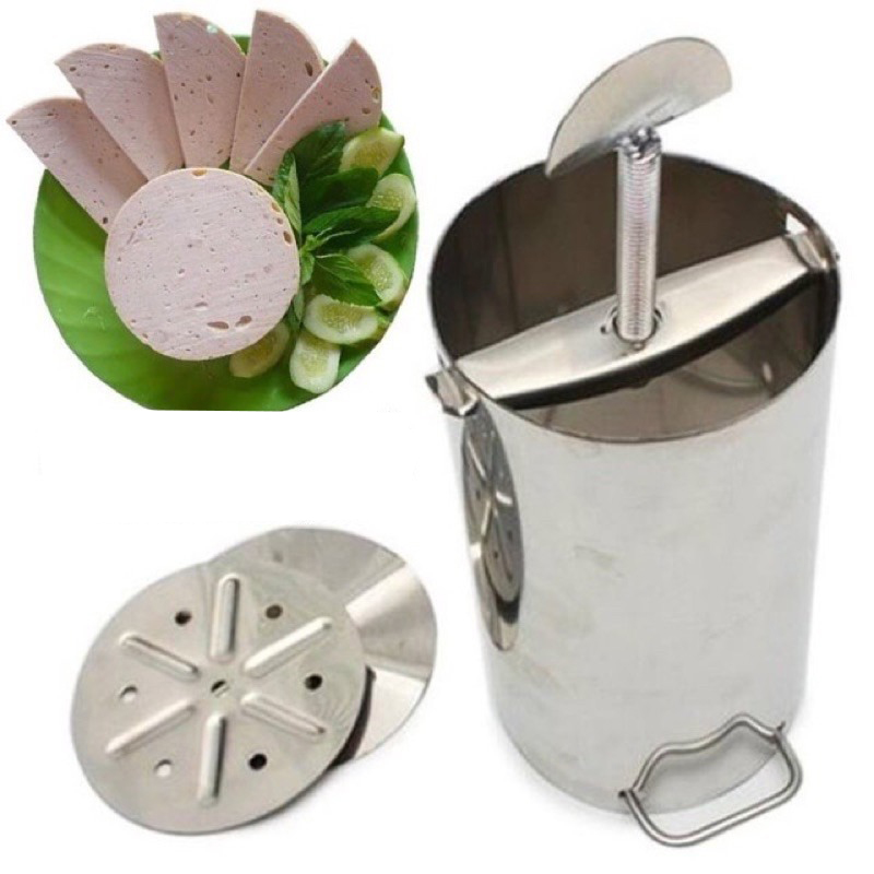 Khuôn làm giò xào, chả lụa chất liệu không gỉ loại 2kg
