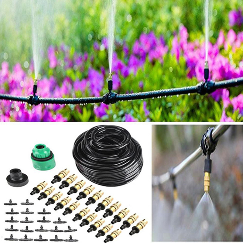 Bộ kít phun sương 20 béc đồng phù hợp tưới lan, làm mát