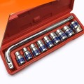 Bộ tuýp khẩu 10 món 1/2" cần L siết mở ốc chuyên dụng