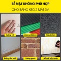Băng dính cường lực 2 mặt siêu dính chuyên dụng, 1cm