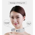 Máy massage xung điện, máy massage cổ vai gáy 3D thông minh, Màu đỏ